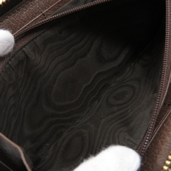 Gucci Round Zipper GG Sherry Line Long Wallet With Coin Purse Leather - Picture 5 of 10